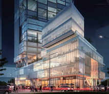 中心廣場(chǎng)玻璃幕墻